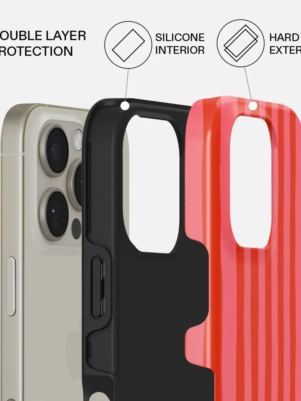 Burga - iPhone 16 Pro Case - Pomegranate